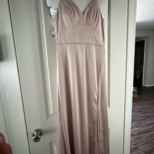 Elegant Beige Maxi Dress